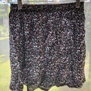 Brandy Melville Floral Print Mini Skirt